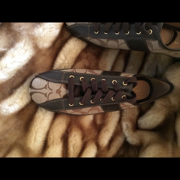 Coach Leather & Canvas Loafer Sneaker Sz 9 - Rare! - Picture 8 of 8
